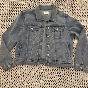 Old Navy Girls Blue Denim Jacket with stretch XL 14/16 NWT